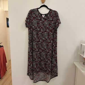 Chevron LulaRoe Carly Dress